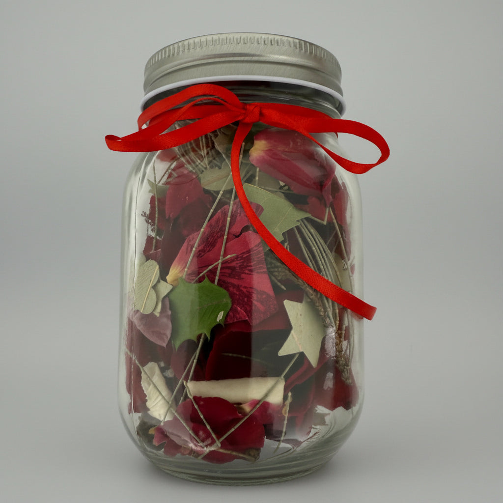 Christmas Table Decoration  Australiana Freeze Dried Petal Sprinkles- Reusable Jar Kit