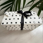 Snow White Freeze Dried Petal Table Decoration Sprinkle Kit for Weddings, New Baby, Baptisms, Christenings, Communions B&W