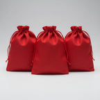 Christmas Table Decoration  Freeze Dried Rose Petals Sprinkles- Reusable Red Bags Set of 3