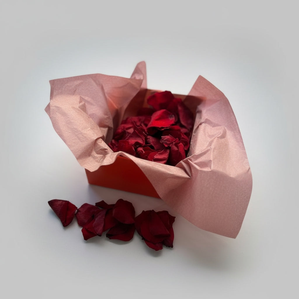 Valentine's day/ Marriage Proposal Freeze Dried Rose Petal Table Decoration Sprinkle kit Red Box