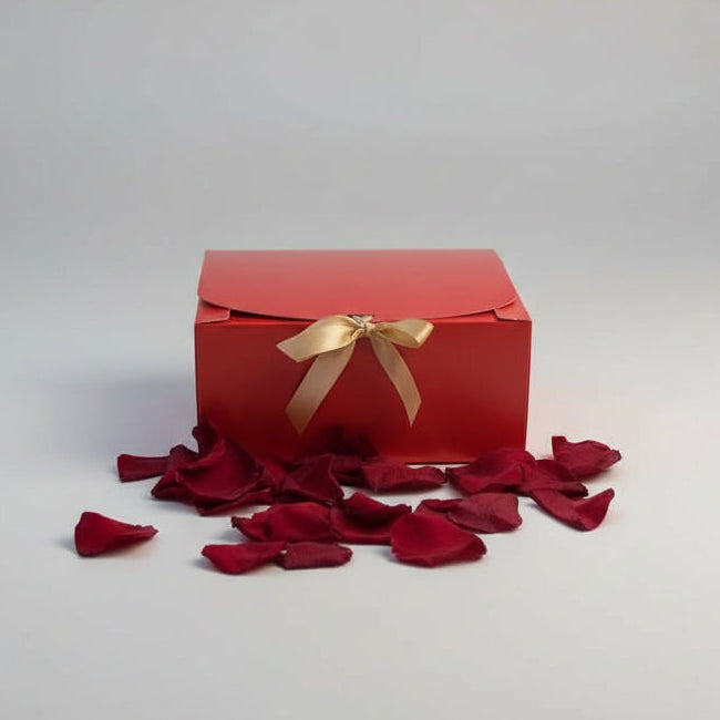 Valentine's day/ Marriage Proposal Freeze Dried Rose Petal Table Decoration Sprinkle kit Red Box