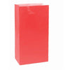 Party/ Xmas/ Gift Bags or Event Bags 12.7 x 24.1 x 7.7 cm Red Pack of 10