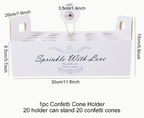 Confetti Cone Holder Tray Holds 20 cones