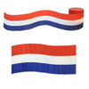 Red, White and Blue Crepe Streamer 9m International