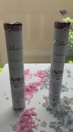 Gender Reveal Blue "It's a Boy" Natural Hydrangea Petals Confetti Cannon