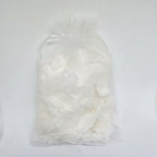 Individually packaged small organa bags filled with Biodegradable Rose petals