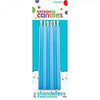 Birthday Candles Blue Taper  Assorted Pack of 12