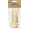 Natural Wooden Spoons 15.5cm Pack of 10