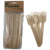 Eco friendly Natural Wooden Forks 15.5cm Pack of 25