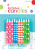 Birthday Candles Neon Assorted Pack of 10