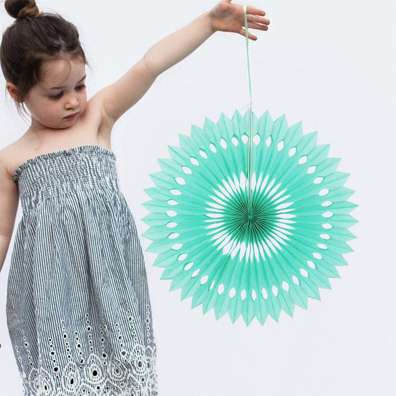 White Paper Fan  40cm