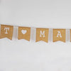 Eco Friendly Hessian Just Married Wedding  bunting Pack of 3/Party Maker