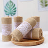 HESSIAN ROLL WITH LACE