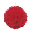 Decorative Tissue Puff Ball/ Pom pom Lunar Red 40cm