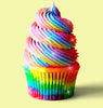 Rainbow Cupcake cases for Baking Pack of 100