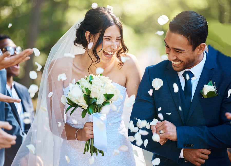 Snow White - Soft Freeze Dried Large Rose Petal Confetti