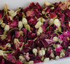 Freeze dried Jasmine Buds and Rose Petal Confetti Magenta and Red
