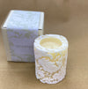 Natural Light Candle   Small White and ivory 25 hour
