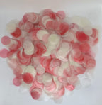 Biodegradable Rice Paper Circle of Love Confetti Pink