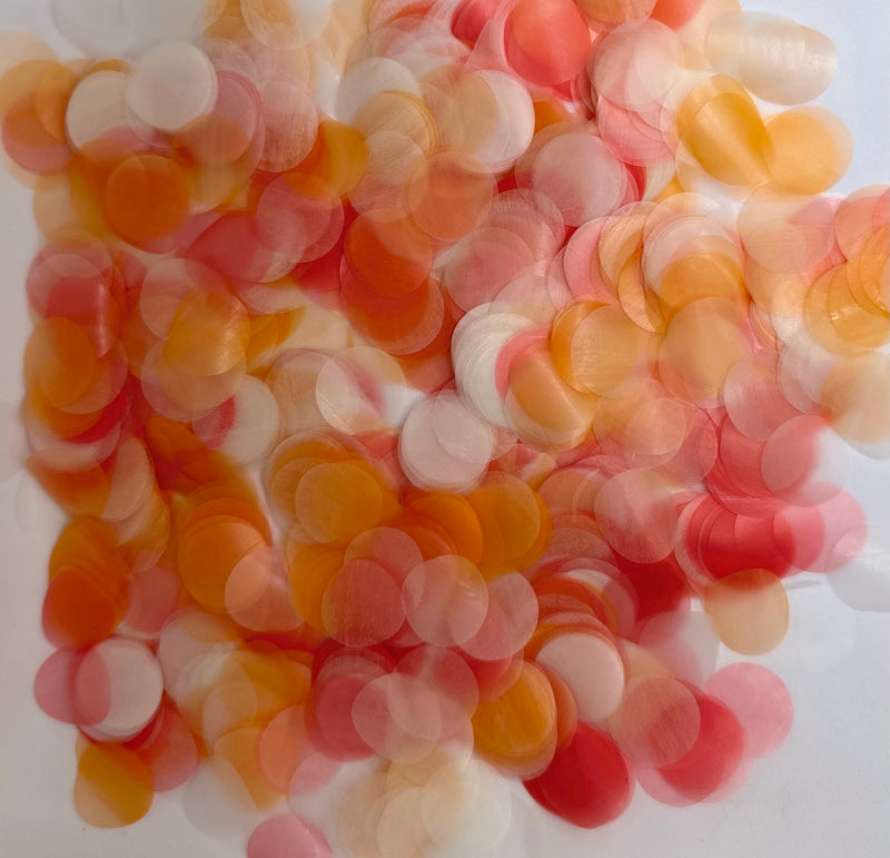 Biodegradable Rice Paper Circle of Love Confetti Bohemian
