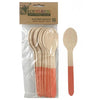 Eco friendly Rose Gold Wooden Spoons Pack of 10.