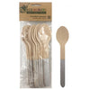 Eco friendly Silver Wooden Spoons Pack of 10