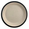 Eco Lunch Plates Black Rim18cm Pack of 10.