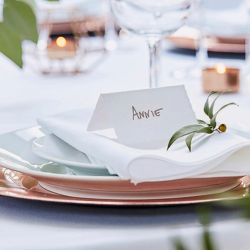 Place cards Eco-friendly White Cotton Paper for Weddings and Events