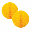 Honeycomb Ball Yellow 15cmP ack of 2