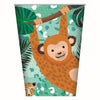 Jungle Animals Green Paper Cups 250ml  Pack of 8