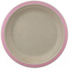 Eco Sugarcane Lunch Plates Light Pink Rim 18cm Pack of 10