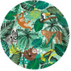 Jungle Animals Party Green Lunch Plates Pack of 8