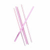 Light Pink Striped Straws Pack of 20