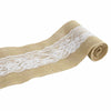 Linen Table Roll with lace